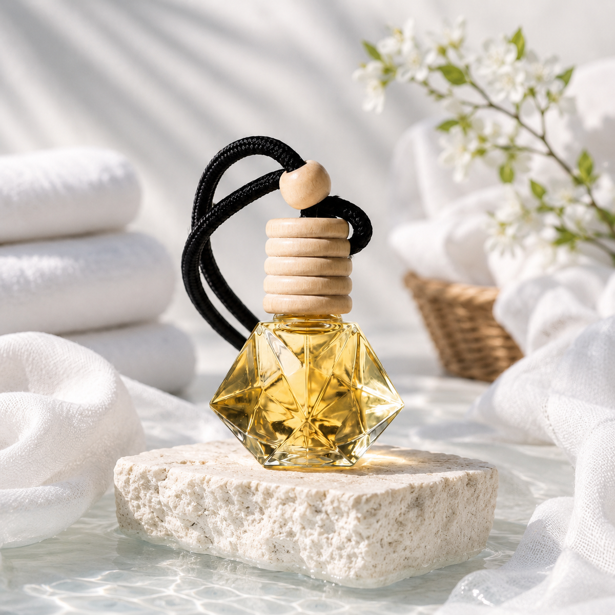 ALURA Fresh Linen hanging car fragrance